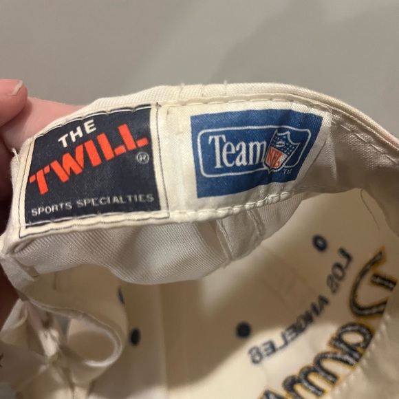 Vintage 80s LA RAMS cap hat team nfl the twill Los Angeles - Picture 10 of 10